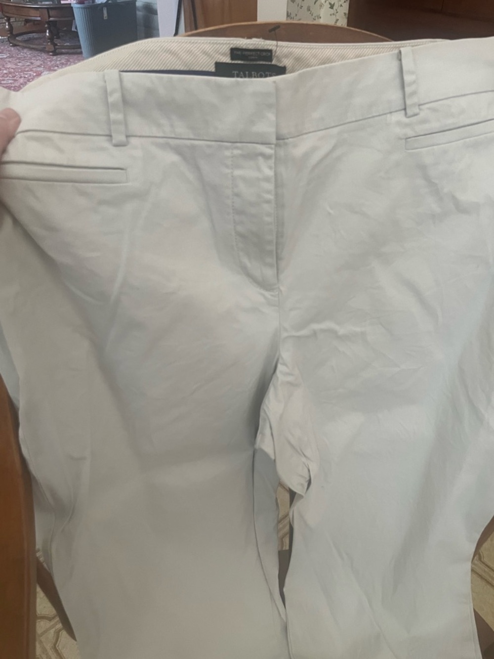 Talbots Petites Curvy Light Khaki Chino